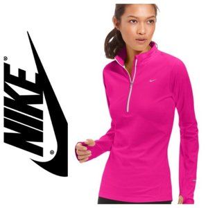Nike Pink Element Dri-fit Half-zip Pullover